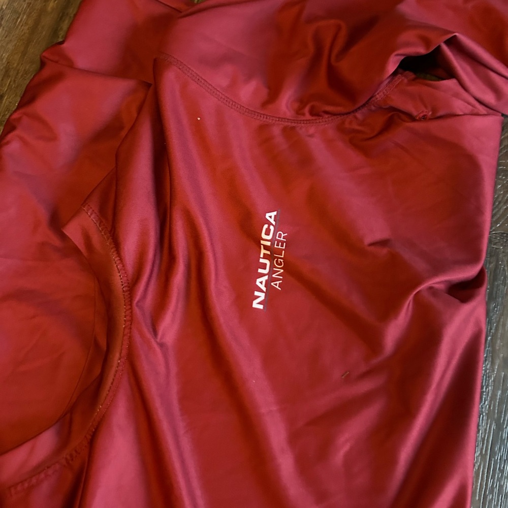 Realtree Long-Sleeve Rash Guard Shirt - Red Large Nautical Angler - Picture 4 of 4